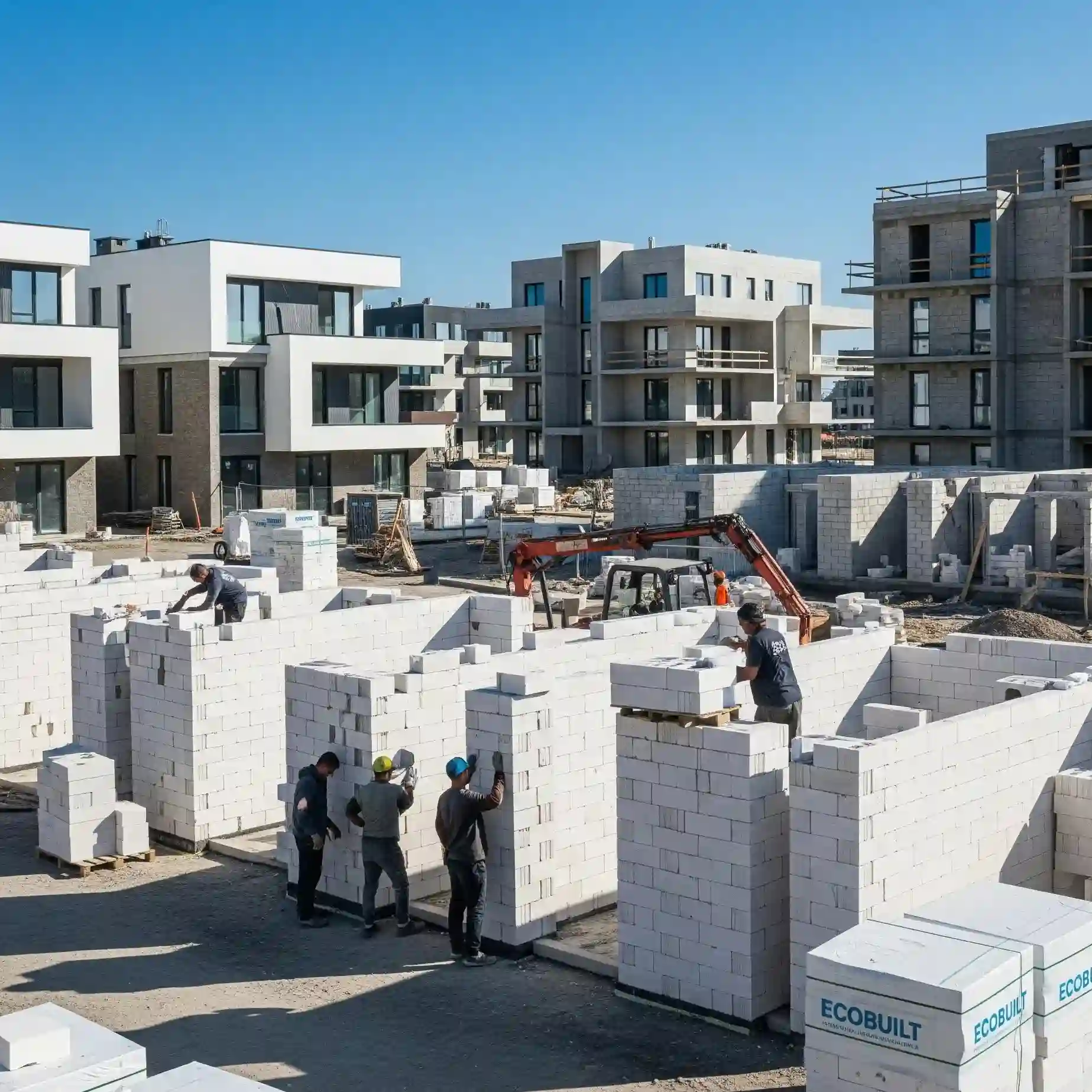 EcoBuilt AAC Blocks used for buildings